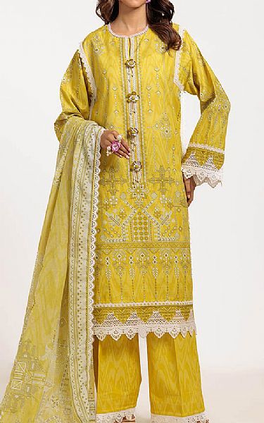Bonanza Yellow Lawn Suit | Pakistani Lawn Dress in USA- Image 1