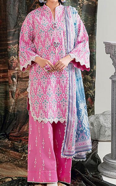 Bonanza Pink Lawn Suit | Pakistani Lawn Dress in USA- Image 1