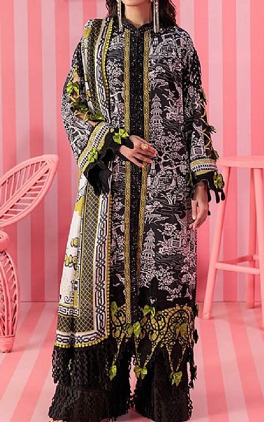 Bonanza Black Lawn Suit | Pakistani Lawn Dress in USA- Image 1