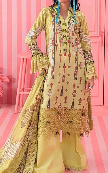 Bonanza Lime Green Lawn Suit | Pakistani Lawn Dress in USA- Image 1