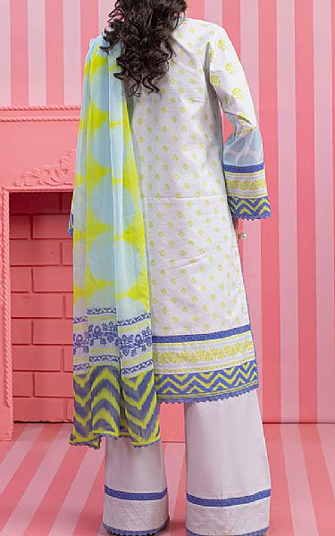 Bonanza Light Grey/Green Lawn Suit | Pakistani Lawn Dress in USA- Image 2