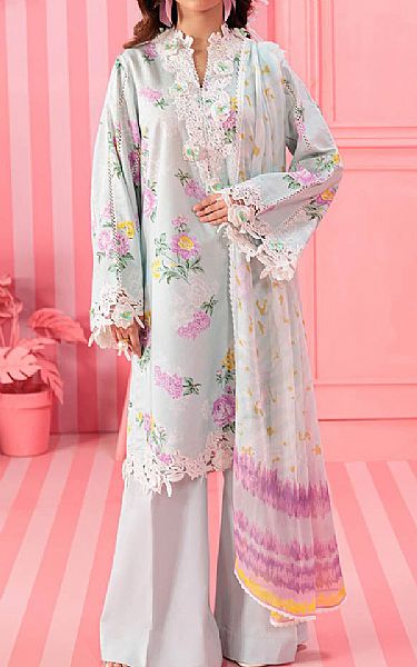 Bonanza Light Blue Lawn Suit | Pakistani Lawn Dress in USA- Image 1