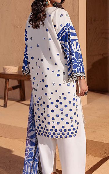 Bonanza Off White/Blue Lawn Suit | Pakistani Lawn Dress in USA- Image 2