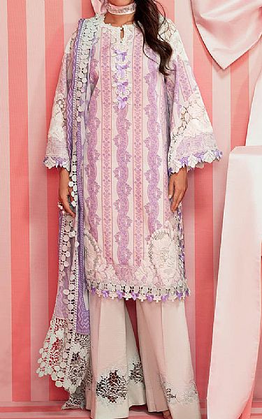 Bonanza Ivory/Lilac Lawn Suit | Pakistani Lawn Dress in USA- Image 1