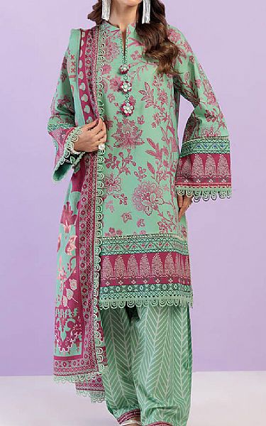 Bonanza Mint Green Lawn Suit | Pakistani Lawn Dress in USA- Image 1