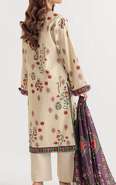 Bonanza Beige Lawn Suit | Pakistani Lawn Dress in USA- Image 2