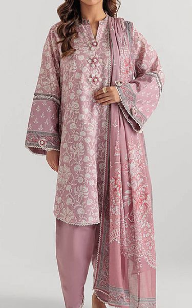 Bonanza Oyster Pink Lawn Suit | Pakistani Lawn Dress in USA- Image 1