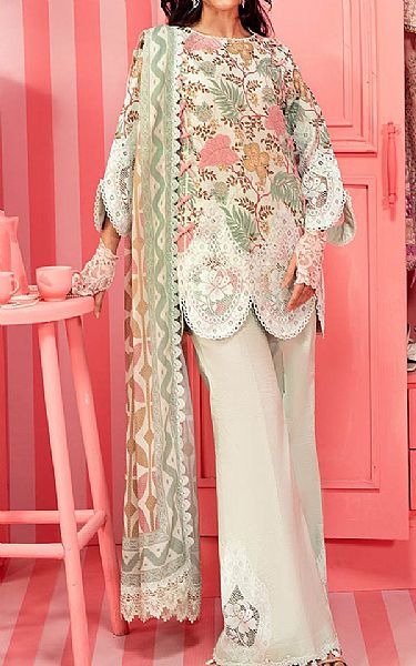 Bonanza Light Green Lawn Suit (2 pcs) | Pakistani Lawn Dress in USA- Image 1