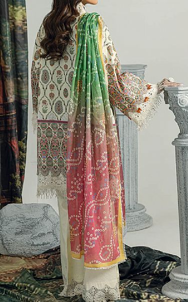 Bonanza Off White Lawn Suit (2 pcs) | Pakistani Lawn Dress in USA- Image 2