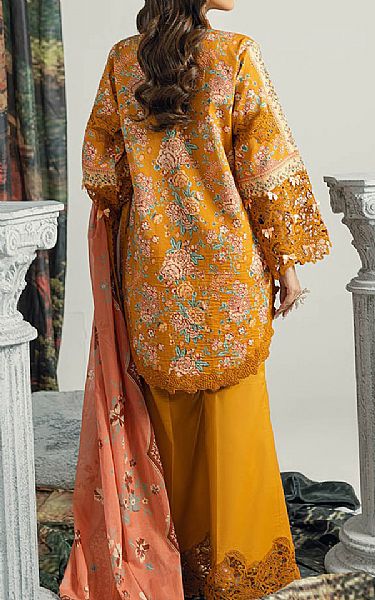 Bonanza Orange Lawn Suit (2 pcs) | Pakistani Lawn Dress in USA- Image 2
