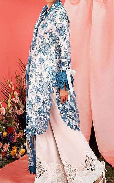 Bonanza Off White/Blue Lawn Suit (2 pcs) | Pakistani Lawn Dress in USA- Image 2