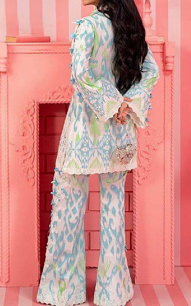 Bonanza Off White/Blue Lawn Suit (2 pcs) | Pakistani Lawn Dress in USA- Image 2