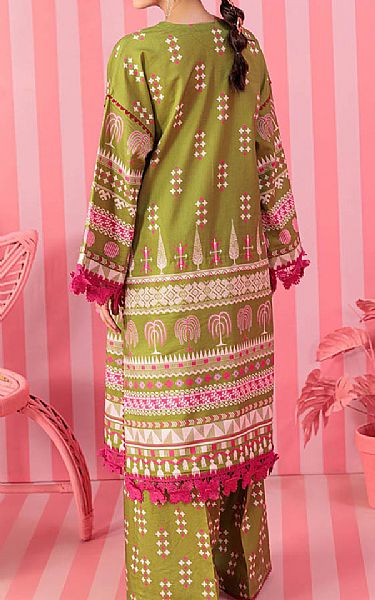 Bonanza Olive Green Lawn Suit (2 pcs) | Pakistani Lawn Dress in USA- Image 2