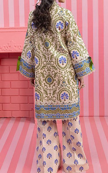 Bonanza Off White/Green Lawn Suit (2 pcs) | Pakistani Lawn Dress in USA- Image 2