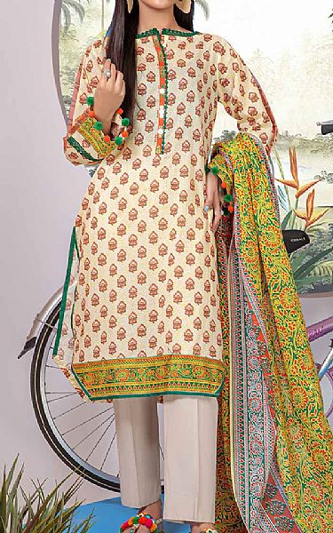 Bonanza Off-white Lawn Suit (2 Pcs) | Pakistani Dresses in USA- Image 1