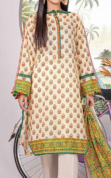 Bonanza Off-white Lawn Suit (2 Pcs) | Pakistani Dresses in USA- Image 2