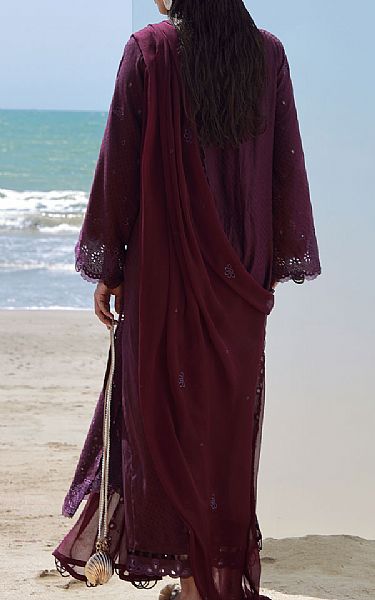Buzzazi Plum Lawn Suit | Pakistani Lawn Dress in USA- Image 2