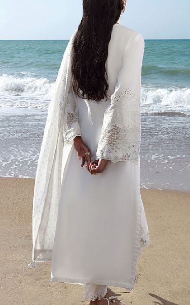 Buzzazi White Lawn Suit | Pakistani Lawn Dress in USA- Image 2