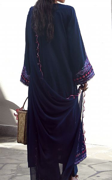 Buzzazi Navy Lawn Suit | Pakistani Lawn Dress in USA- Image 2