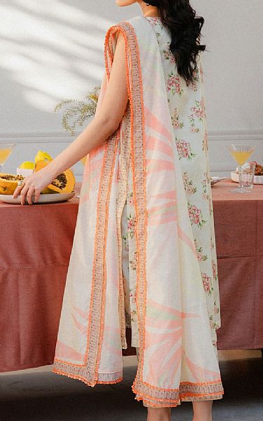 Buzzazi Off-white Lawn Suit | Pakistani Lawn Dress in USA- Image 2