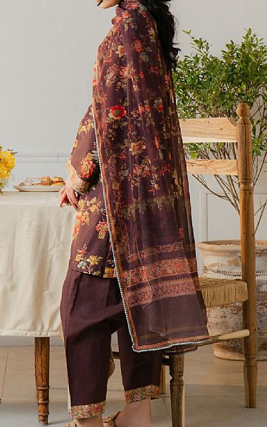 Buzzazi Brown Lawn Suit | Pakistani Lawn Dress in USA- Image 2