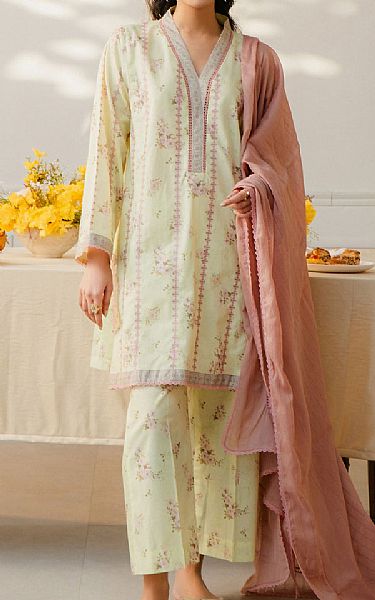 Buzzazi Pastel Green Lawn Suit | Pakistani Lawn Dress in USA- Image 1
