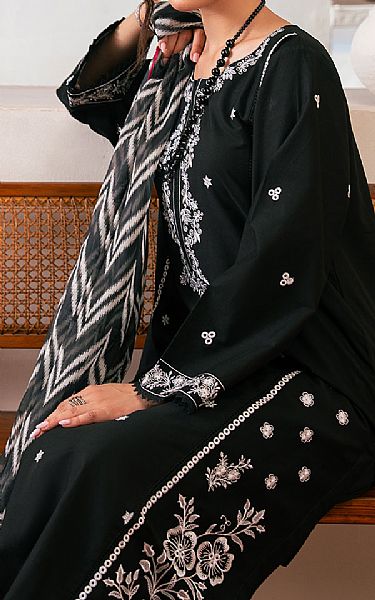 Buzzazi Black Cotton Suit | Pakistani Winter Dresses in USA- Image 2