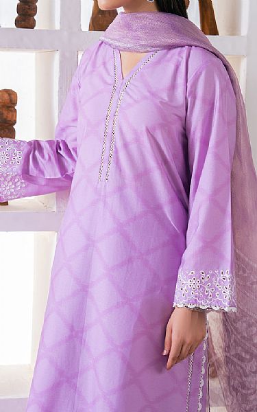 Buzzazi Lilac Cotton Suit | Pakistani Winter Dresses in USA- Image 2