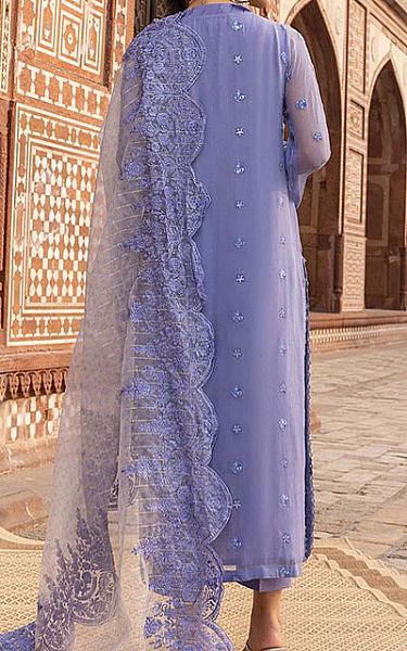 Charizma Iris Purple Chiffon Suit | Pakistani Dresses in USA- Image 2