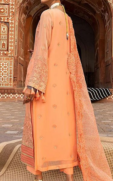 Charizma Peach Chiffon Suit | Pakistani Dresses in USA- Image 2