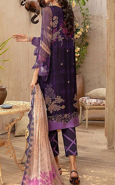 Charizma Indigo Chiffon Suit | Pakistani Dresses in USA- Image 2