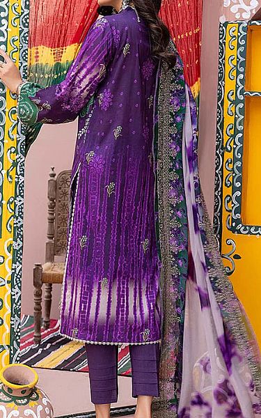 Charizma Purple Lawn Suit | Pakistani Dresses in USA- Image 2