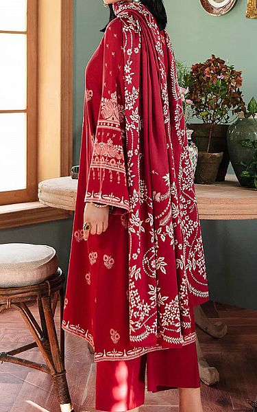 Cross Stitch Red Cotton Suit | Pakistani Dresses in USA- Image 2
