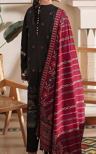 Cross Stitch Black Khaddar Suit | Pakistani Winter Dresses- Image 2