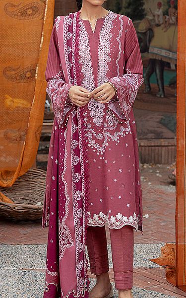 Cross Stitch Brick Khaddar Suit | Pakistani Winter Dresses- Image 1