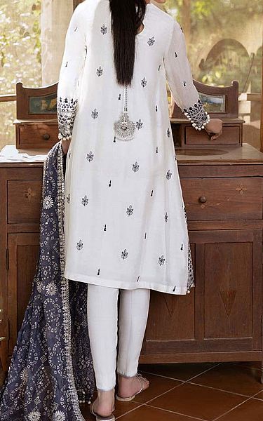 Cross Stitch White Net Suit | Pakistani Dresses in USA- Image 2