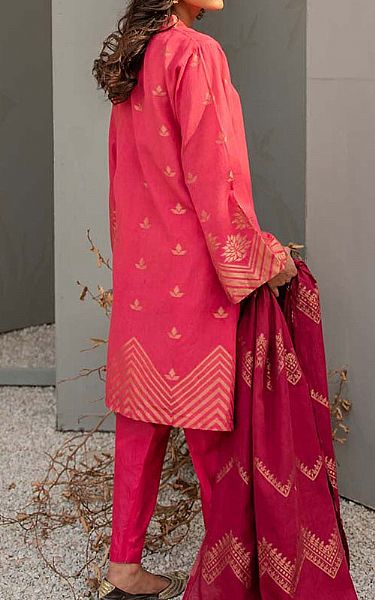 Brink Pink Jacquard Suit | Cross Stitch Pakistani Winter Dresses