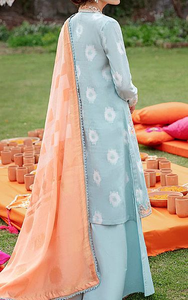 Cross Stitch Sky Blue Jacquard Suit | Pakistani Dresses in USA- Image 2
