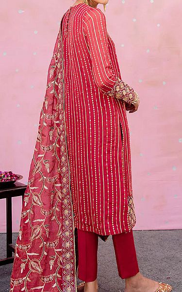 Cross Stitch Red Chiffon Suit | Pakistani Dresses in USA- Image 2