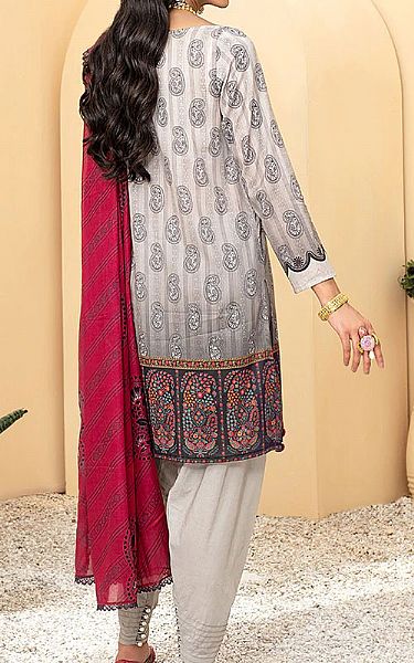 Cross Stitch Grey Lawn Suit | Pakistani Dresses in USA- Image 2