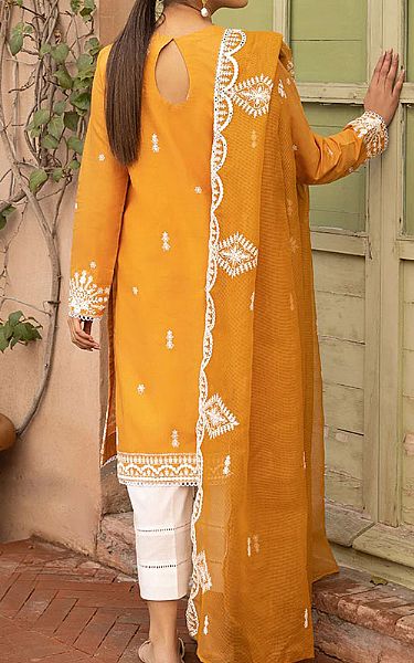 Cross Stitch Orange Lawn Suit | Pakistani Dresses in USA- Image 2