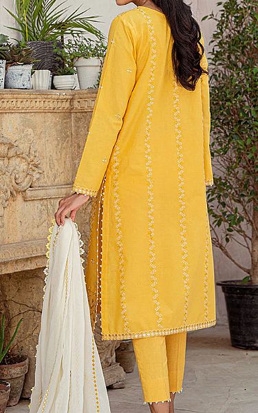 Cross Stitch Mustard Lawn Suit | Pakistani Dresses in USA- Image 2