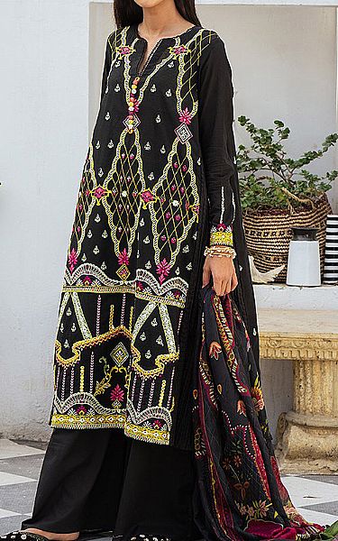 Cross stitch Black Lawn Suit | Pakistani Dresses in USA- Image 1