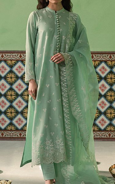 Cross Stitch Sea Green Lawn Suit | Pakistani Lawn Suits- Image 1