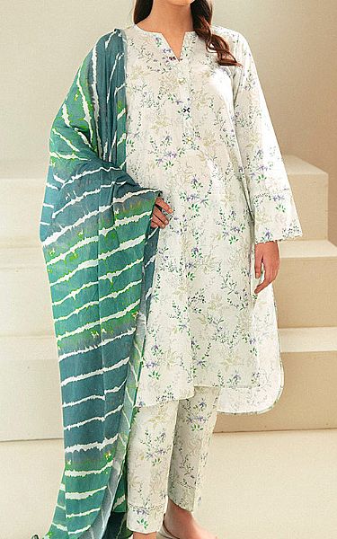 Cross Stitch Off-white Lawn Suit | Pakistani Lawn Suits- Image 1