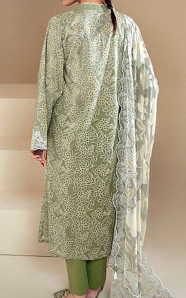 Cross Stitch Green Lawn Suit | Pakistani Lawn Suits- Image 2
