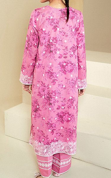 Cross Stitch Carnation Pink Lawn Suit (2 Pcs) | Pakistani Lawn Suits- Image 2