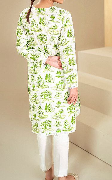 Cross Stitch White/Green Lawn Suit (2 Pcs) | Pakistani Lawn Dress in USA- Image 2