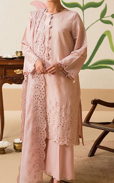 Cross Stitch Rose Pink Lawn Suit | Pakistani Lawn Dress in USA- Image 1