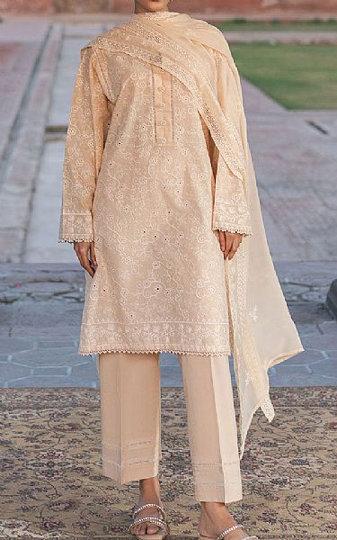 Cross Stitch Beige Lawn Suit | Pakistani Lawn Dress in USA- Image 1